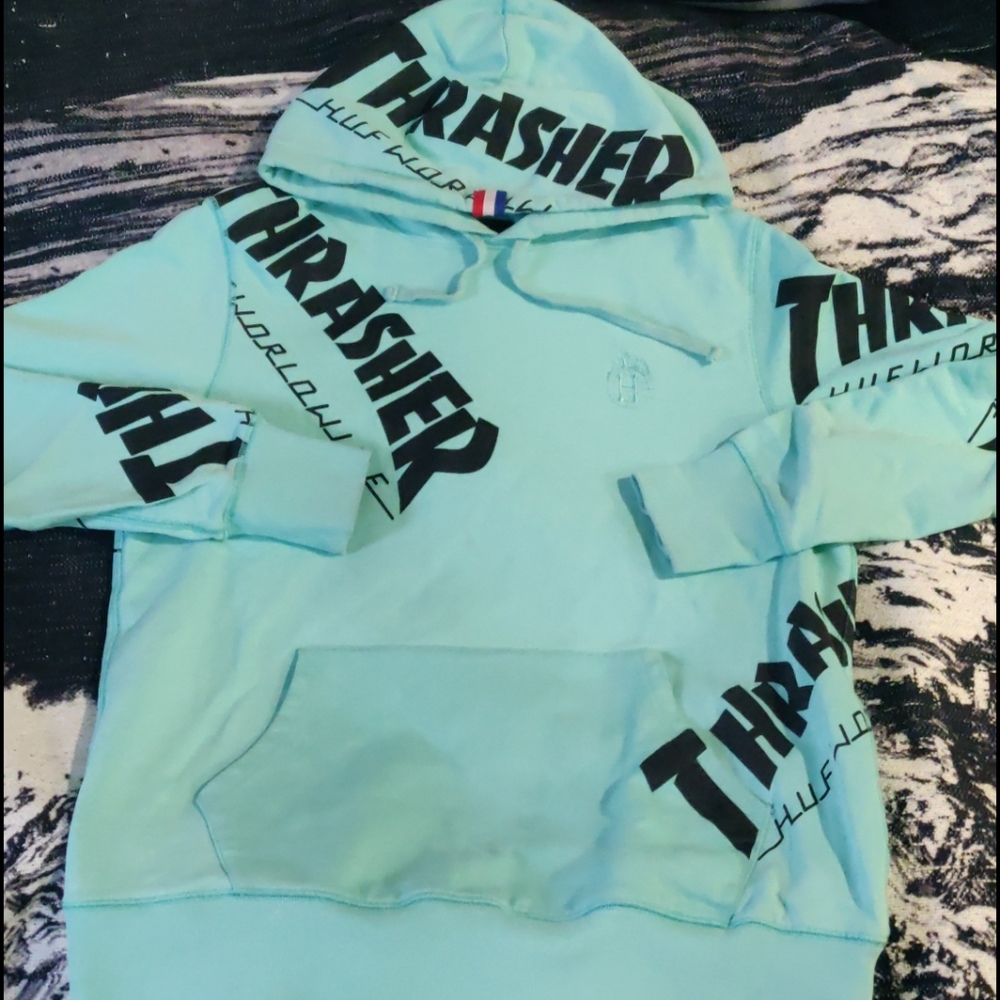 Huf X Thrasher All over print Hoodie (Size M)